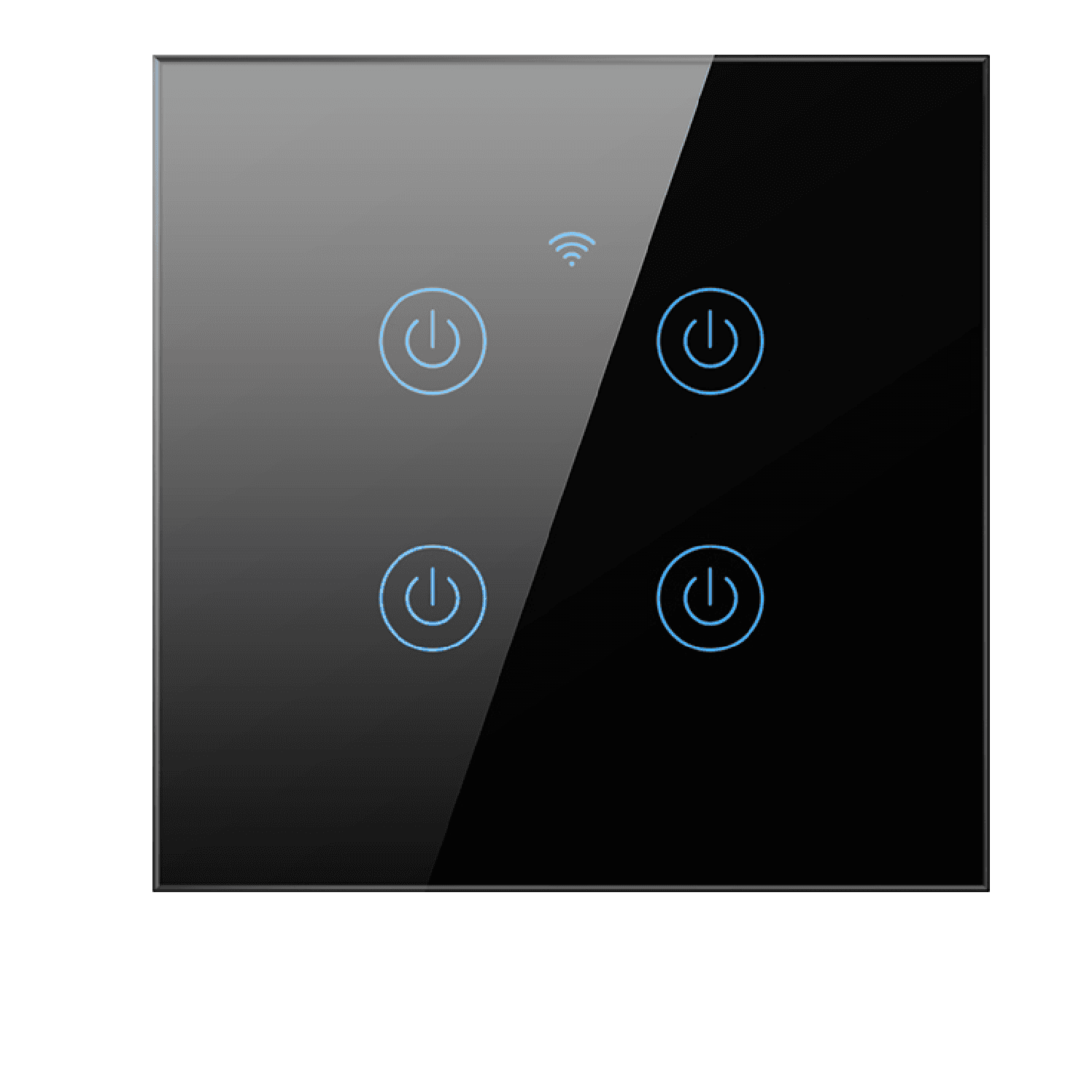 NO-NEUTRAL EU Smart Touch Switch 4 Gang - Black