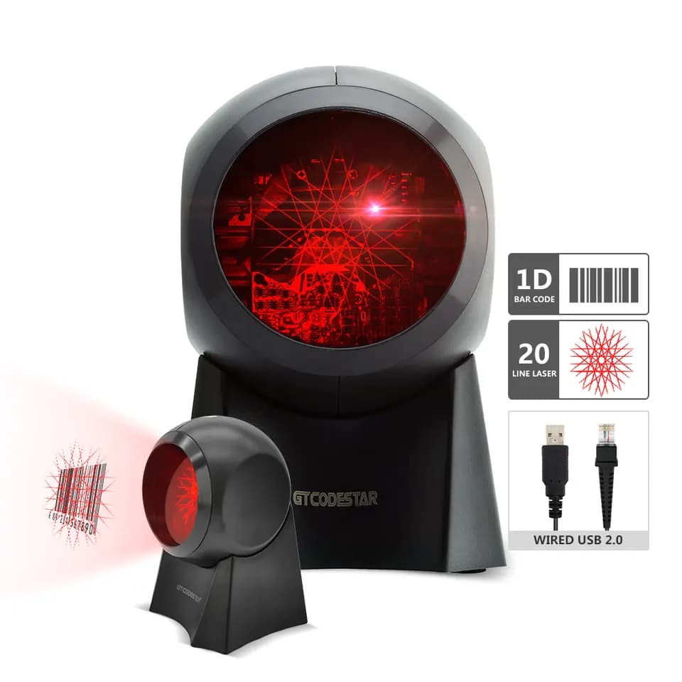 USB Desktop Barcode Scanner 1D Laser X-8800