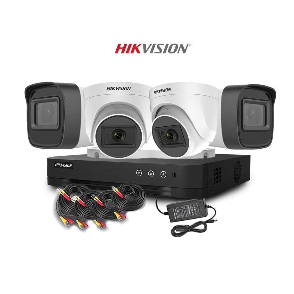CCTV HIKVISION 4CH ANALOG KIT- DS-J142I/7204HGHI-F1+2+2CAM/2MP