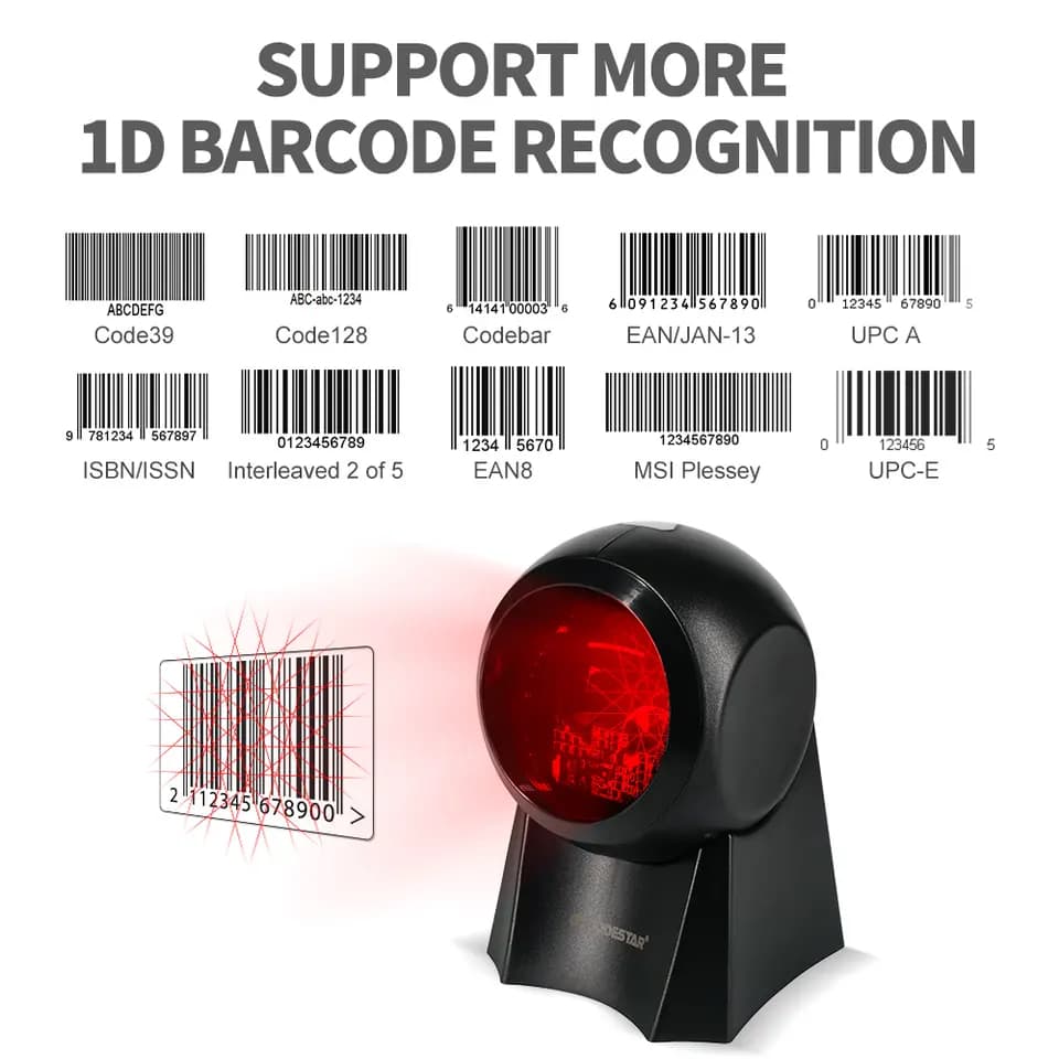 12021 Laser Desktop Barcode Scanner X-8800